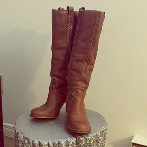 Aldo Cognac Knee High Boots